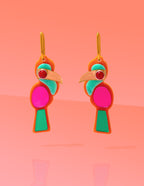 Toucan Hoop Earrings Vibrant