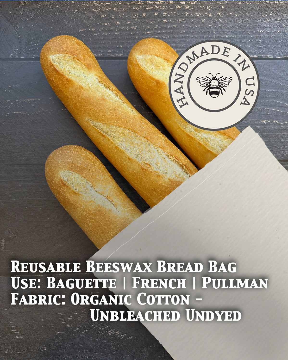 Baguette | Beeswaxed Bag