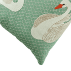 Hand Embroidered Birds Pillow Cover 20" x 20"