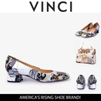 The Perugia White Leather Lower Heel Pump Women Shoe