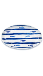 Mediterranean Sea Fish 15'' Oval Serving Bowl - Che Cose Belle