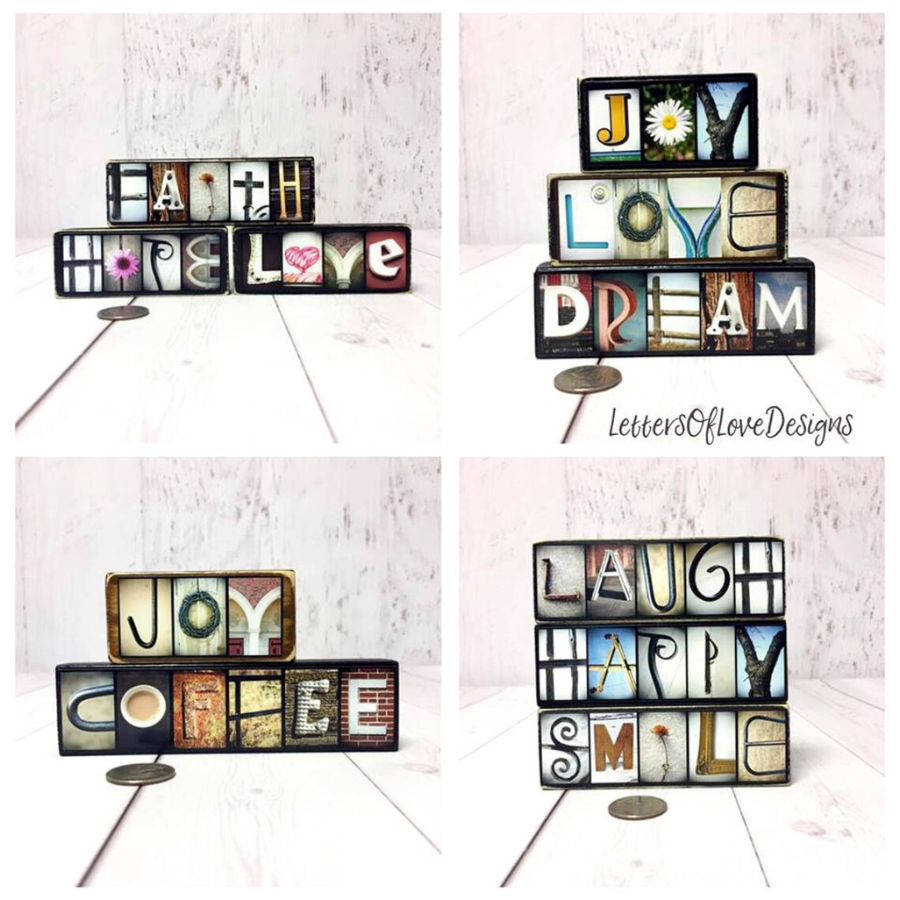 Kindness Word Block | 6.5" x 1.5" x 1" | Letters of Love Designs