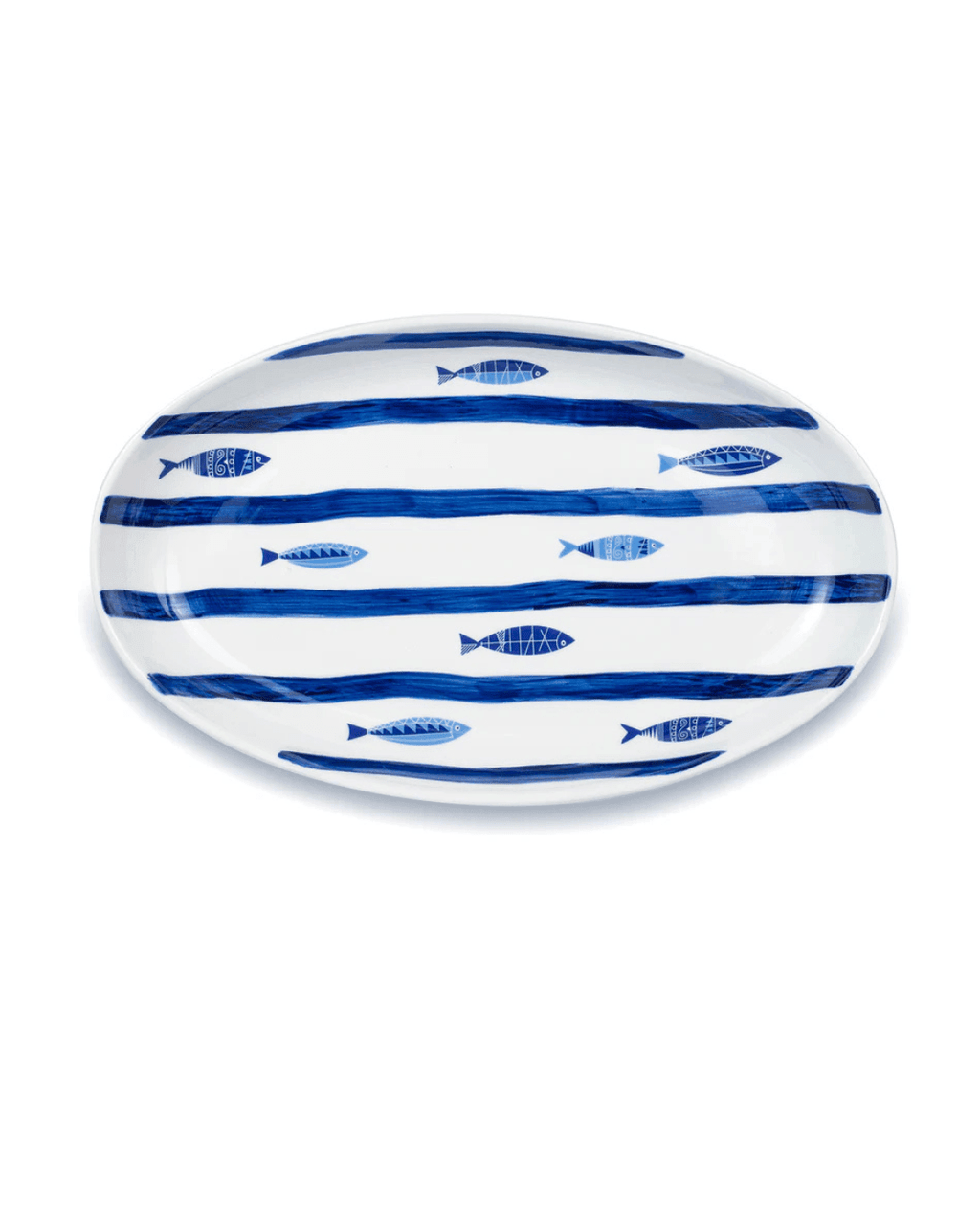 Mediterranean Sea Fish 15'' Oval Serving Bowl - Che Cose Belle