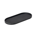 Upcycled Oval Tray: Bamboo Fibre Black