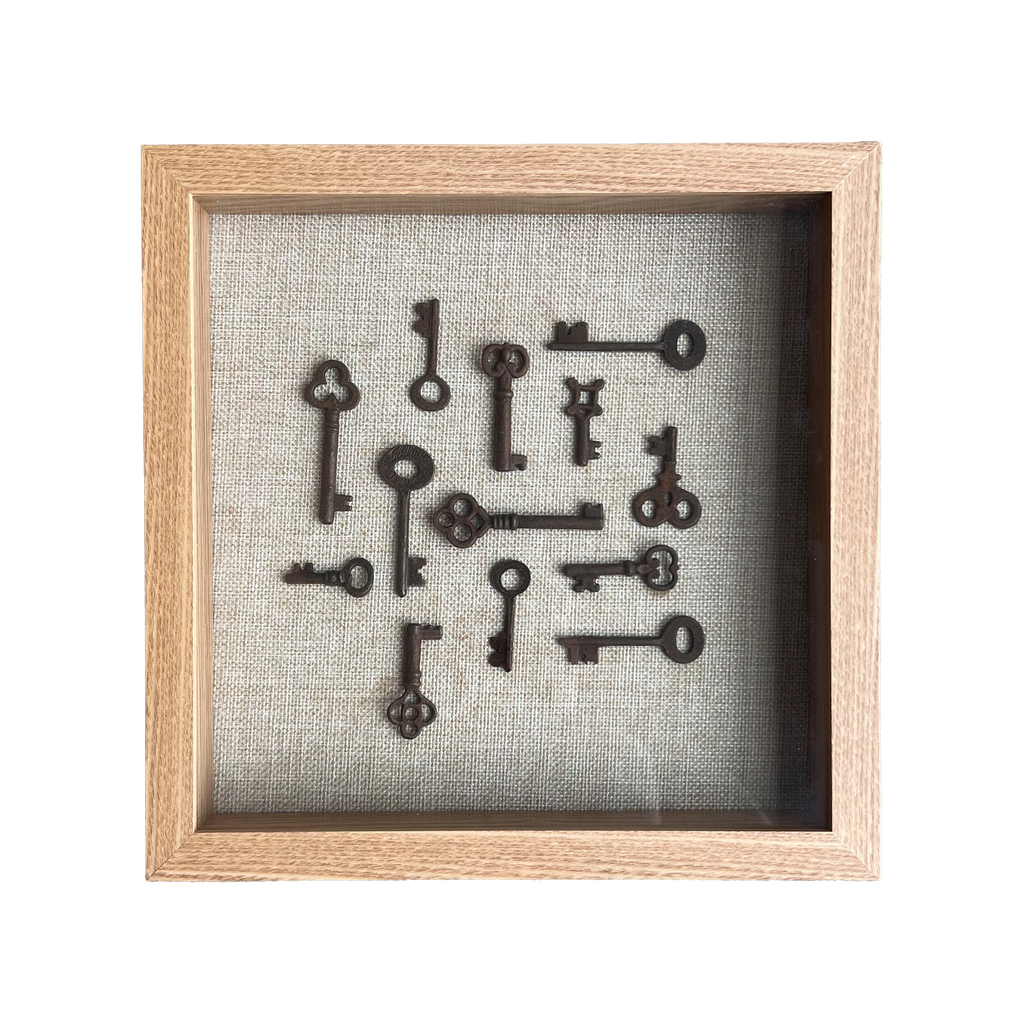 Vintage Keys Art - White Oak