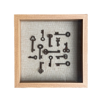 Vintage Keys Art - White Oak