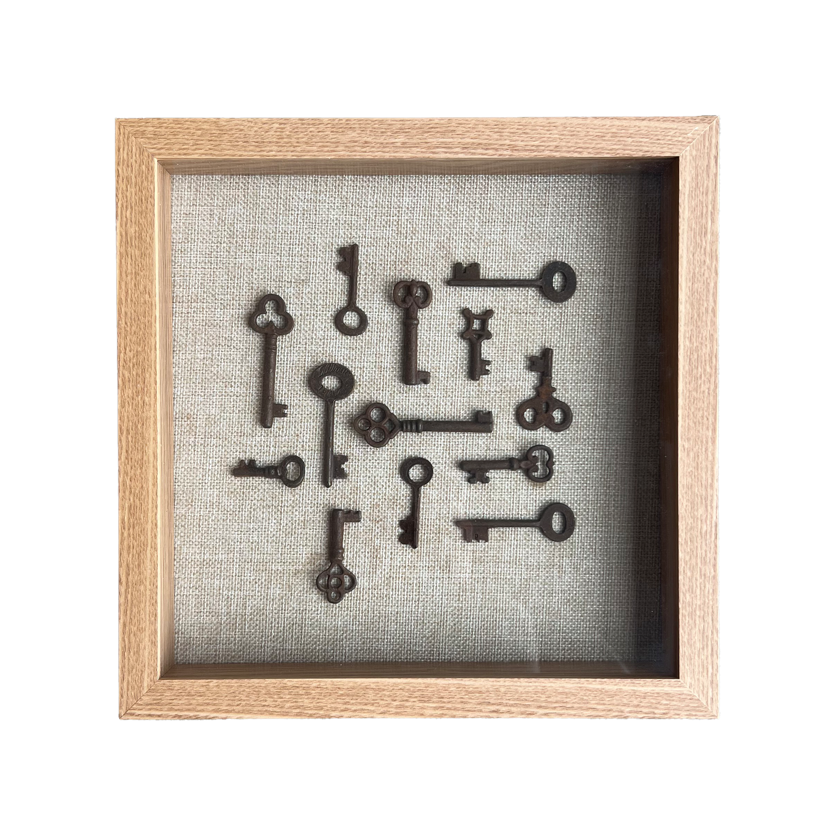 Vintage Keys Art - White Oak