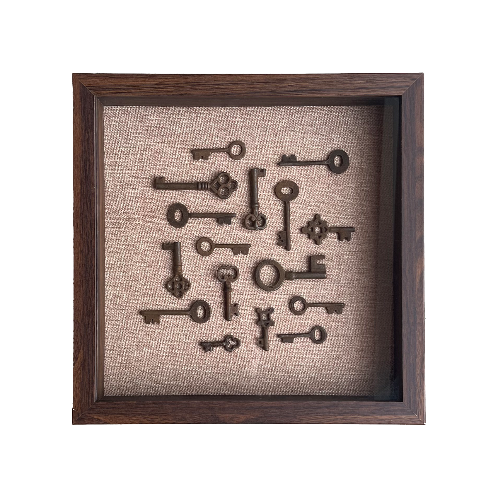 Vintage Keys Art - Walnut