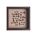 Vintage Keys Art - Walnut