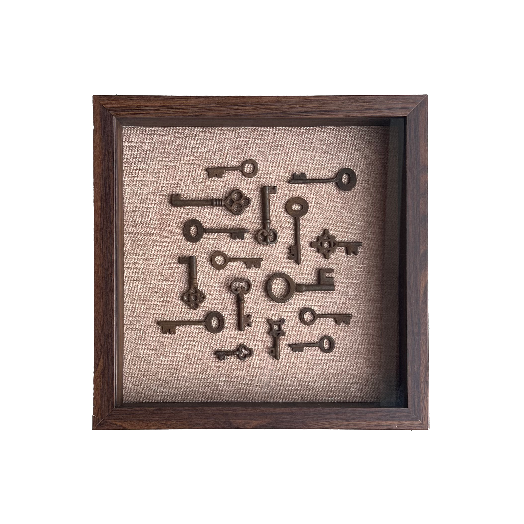 Vintage Keys Art - Walnut