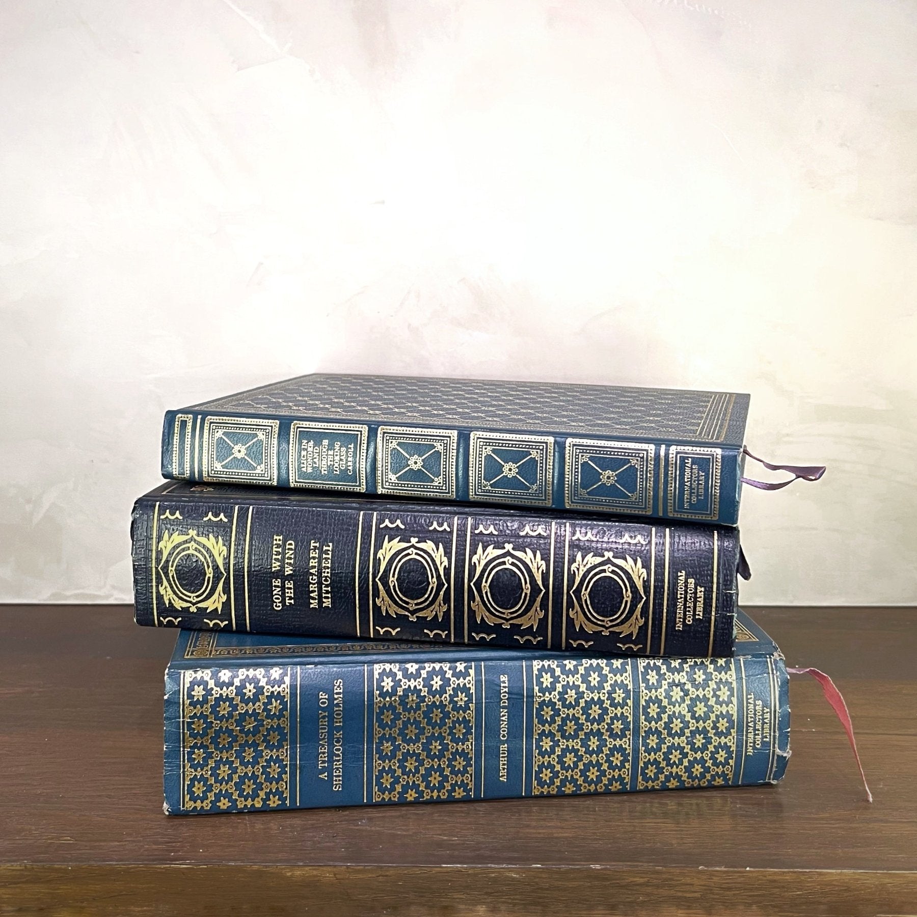Vintage Blue Gilded Books - Classics