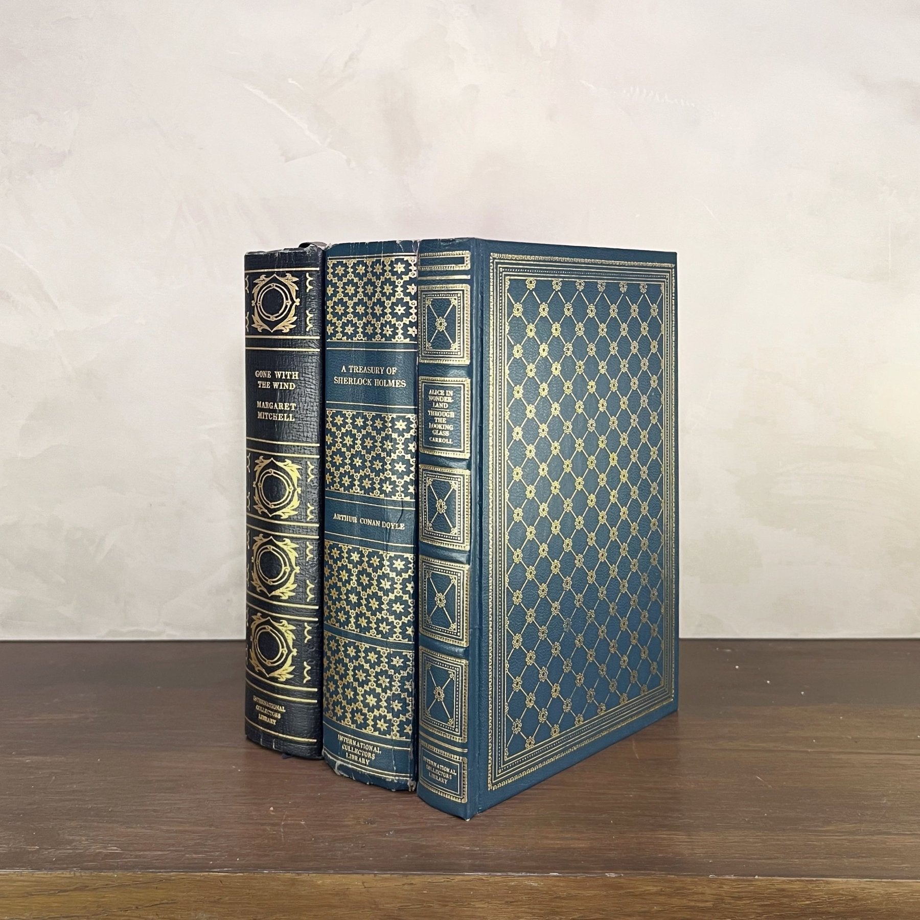 Vintage Blue Gilded Books - Classics