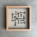 Vintage Keys Art - White Oak