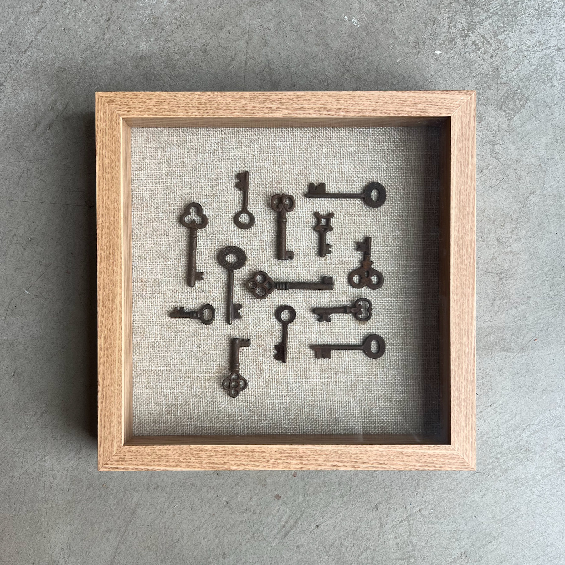 Vintage Keys Art - White Oak