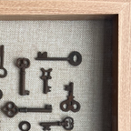 Vintage Keys Art - White Oak