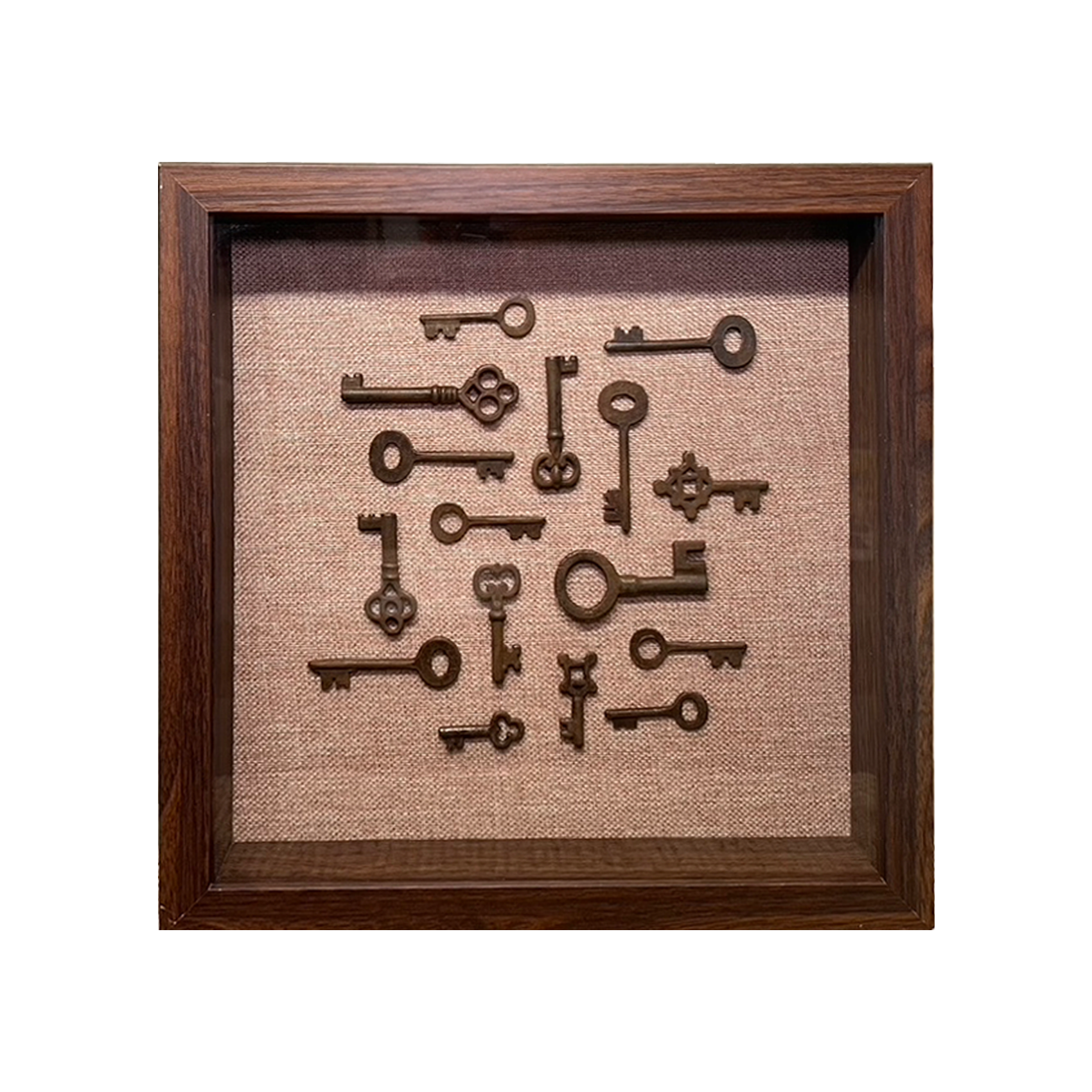 Vintage Keys Art - Walnut