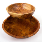 Teak Round Bowls Set of 2