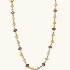 Divine Happiness - Citrine Labradorite Moonstone Wrap