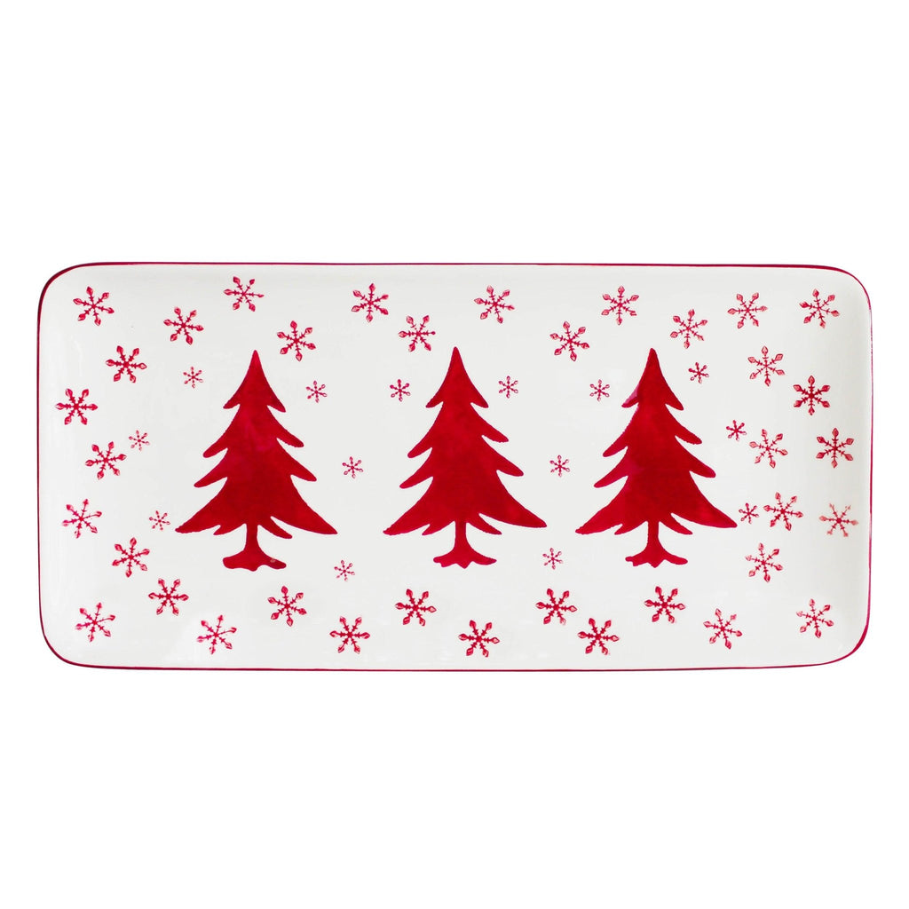 Winterfest 4 Piece Holiday Entertainment Tray and bowl , Set of 4 - Che Cose Belle