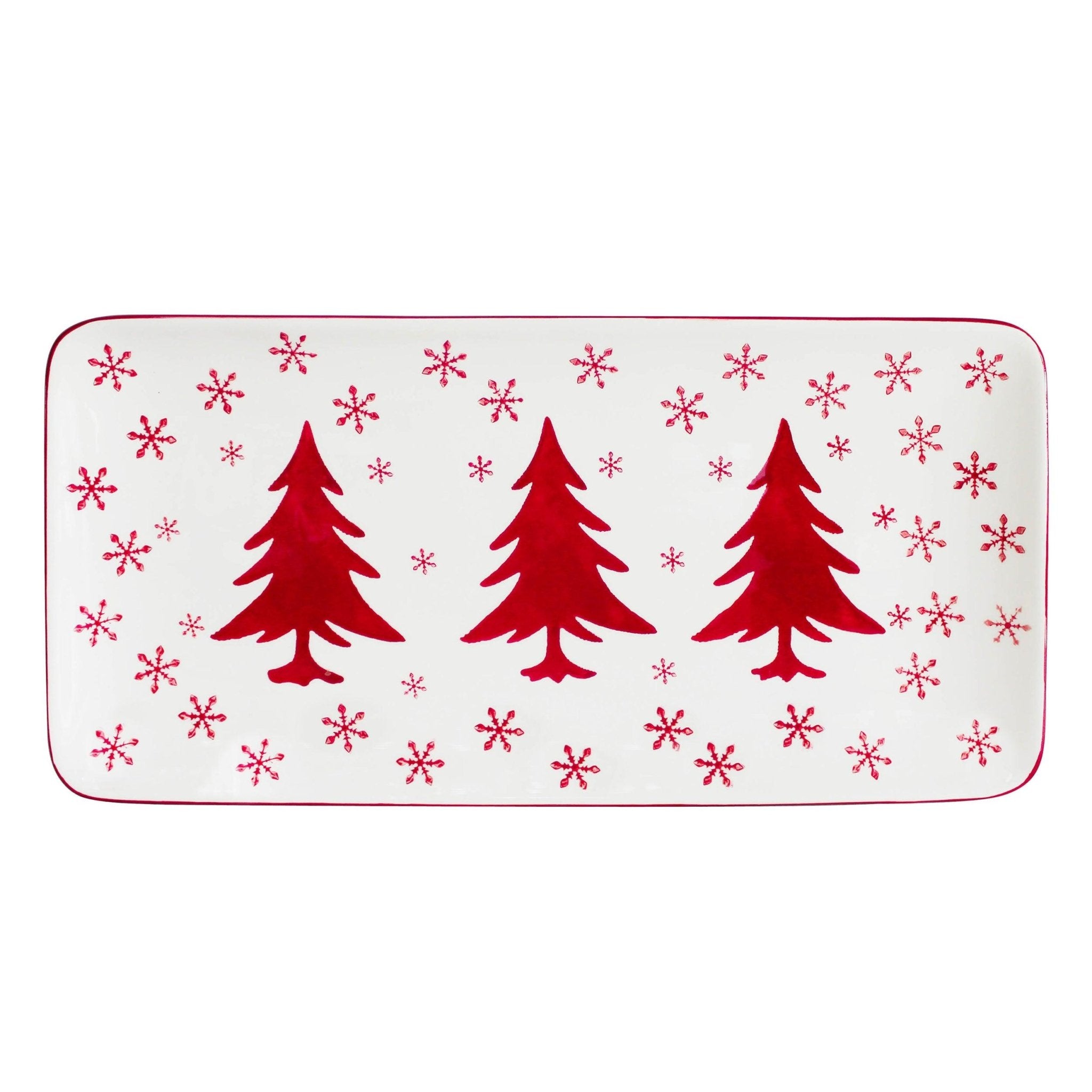 Winterfest 4 Piece Holiday Entertainment Tray and bowl , Set of 4 - Che Cose Belle