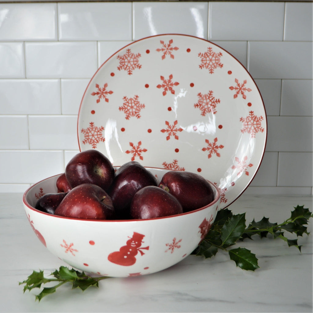 Winterfest Large Serving Bowl - Che Cose Belle