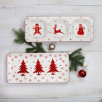 Winterfest 3 Part Divided Serving Tray - Che Cose Belle