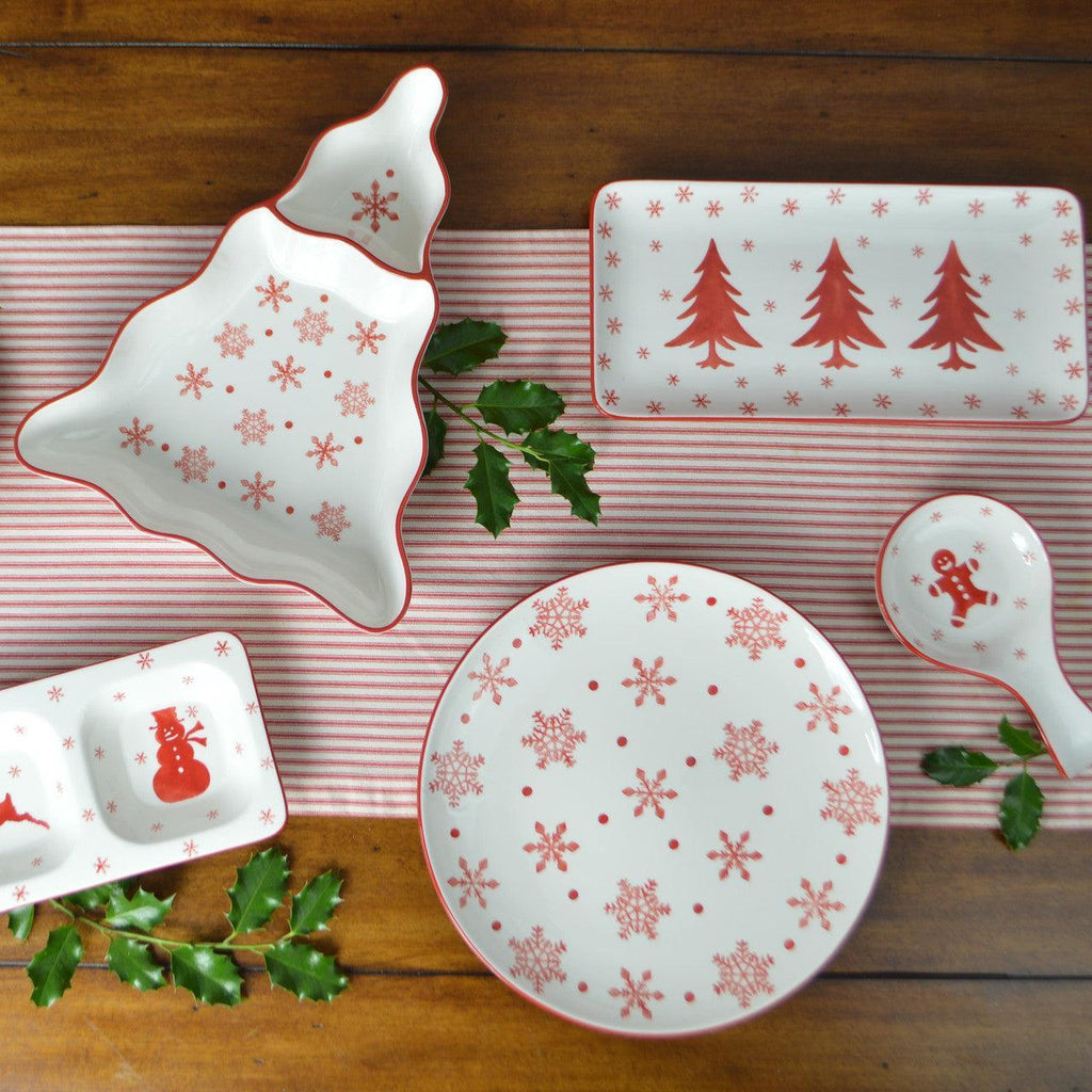 Winterfest Chip and Dip Tree Platter - Che Cose Belle