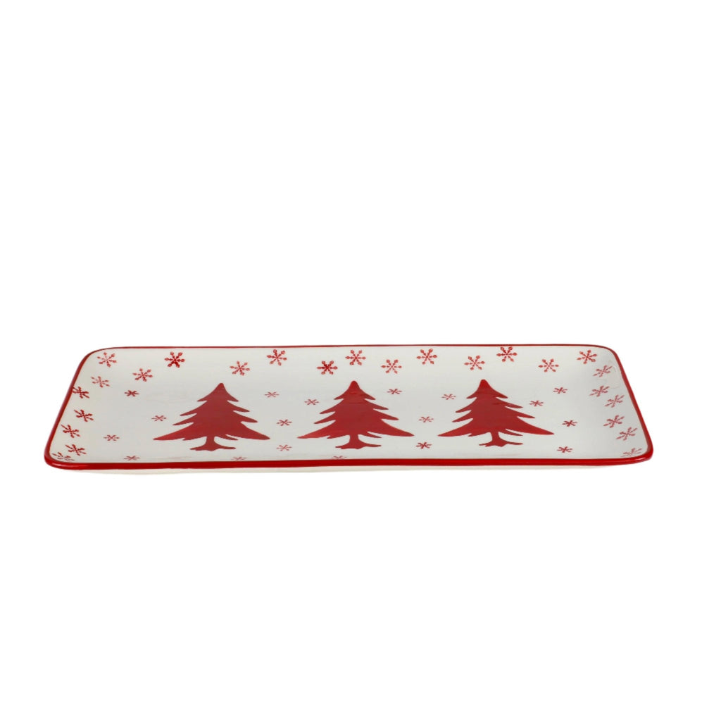 Winterfest 4 Piece Holiday Entertainment Tray and bowl , Set of 4 - Che Cose Belle