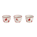 Winterfest 4 Piece Holiday Entertainment Tray and bowl , Set of 4 - Che Cose Belle