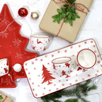 Winterfest 4 Piece Holiday Entertainment Tray and bowl , Set of 4 - Che Cose Belle