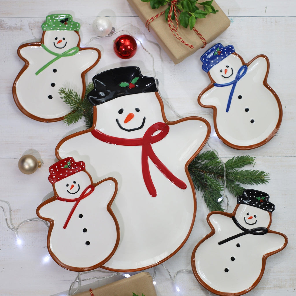 Winterfest Snowman 16'' Large Tray - Che Cose Belle