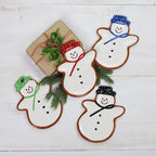Winterfest Snowman Plates, Set of 4 - Che Cose Belle