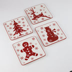 Winterfest 8 - Inch Salad Plates | Dessert Plate, Set of 4 - Che Cose Belle