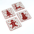 Winterfest 8 - Inch Salad Plates | Dessert Plate, Set of 4 - Che Cose Belle