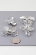 Jewel Flower Teardrop Earrings