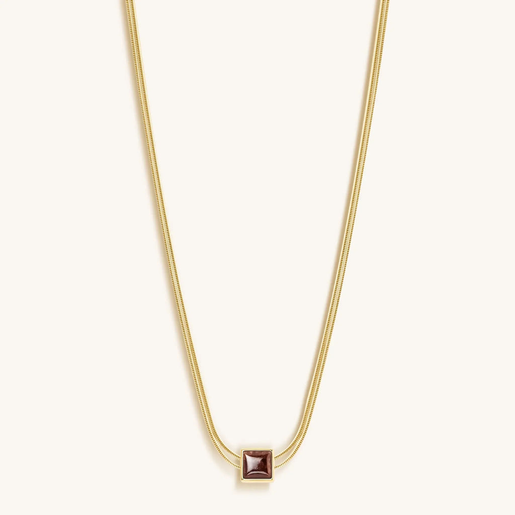 Love & Cherish - Ruby Evil Eye July Birthstone Necklace