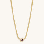 Love & Cherish - Ruby Evil Eye July Birthstone Necklace