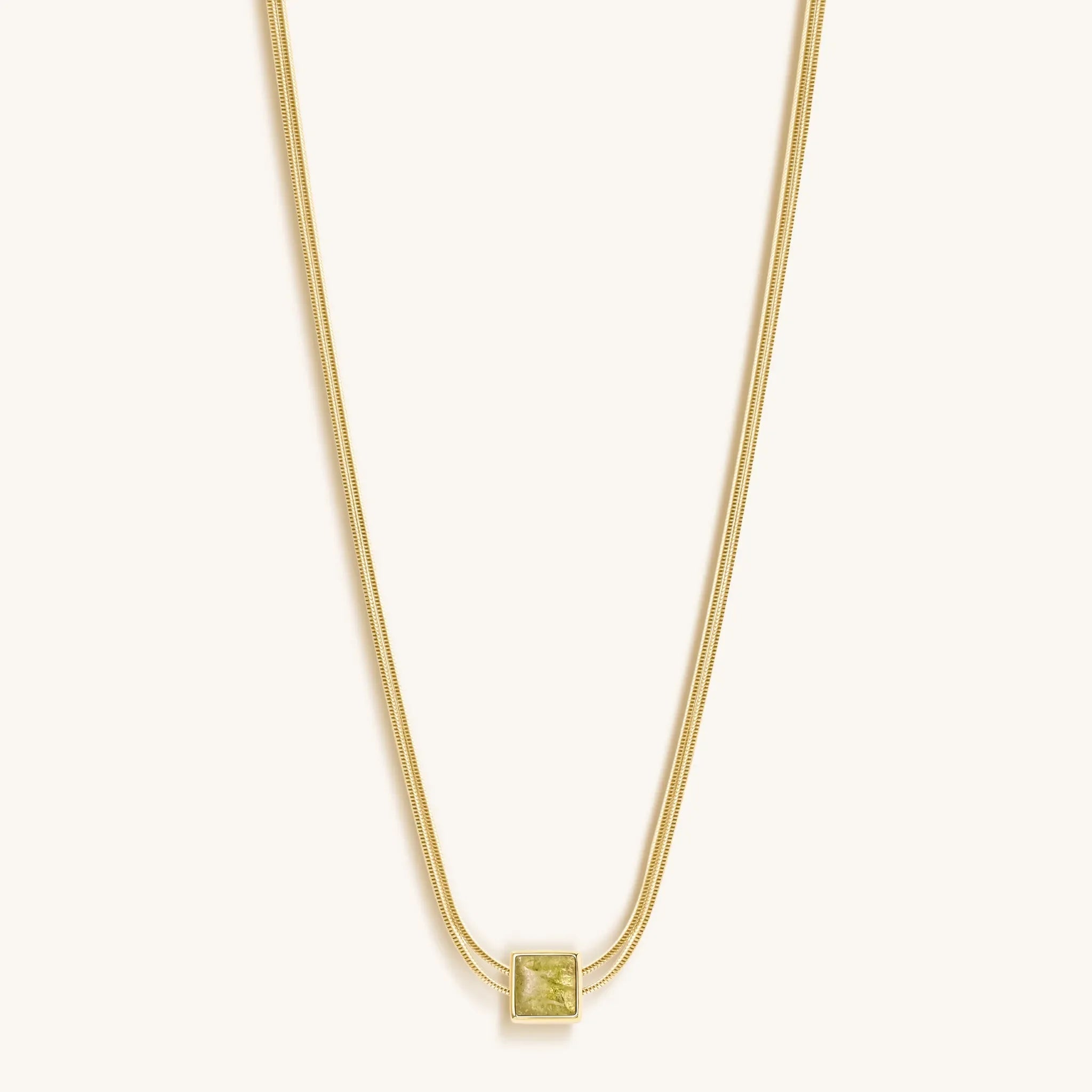Motivate & Inspire - Peridot Evil Eye August Birthstone Necklace
