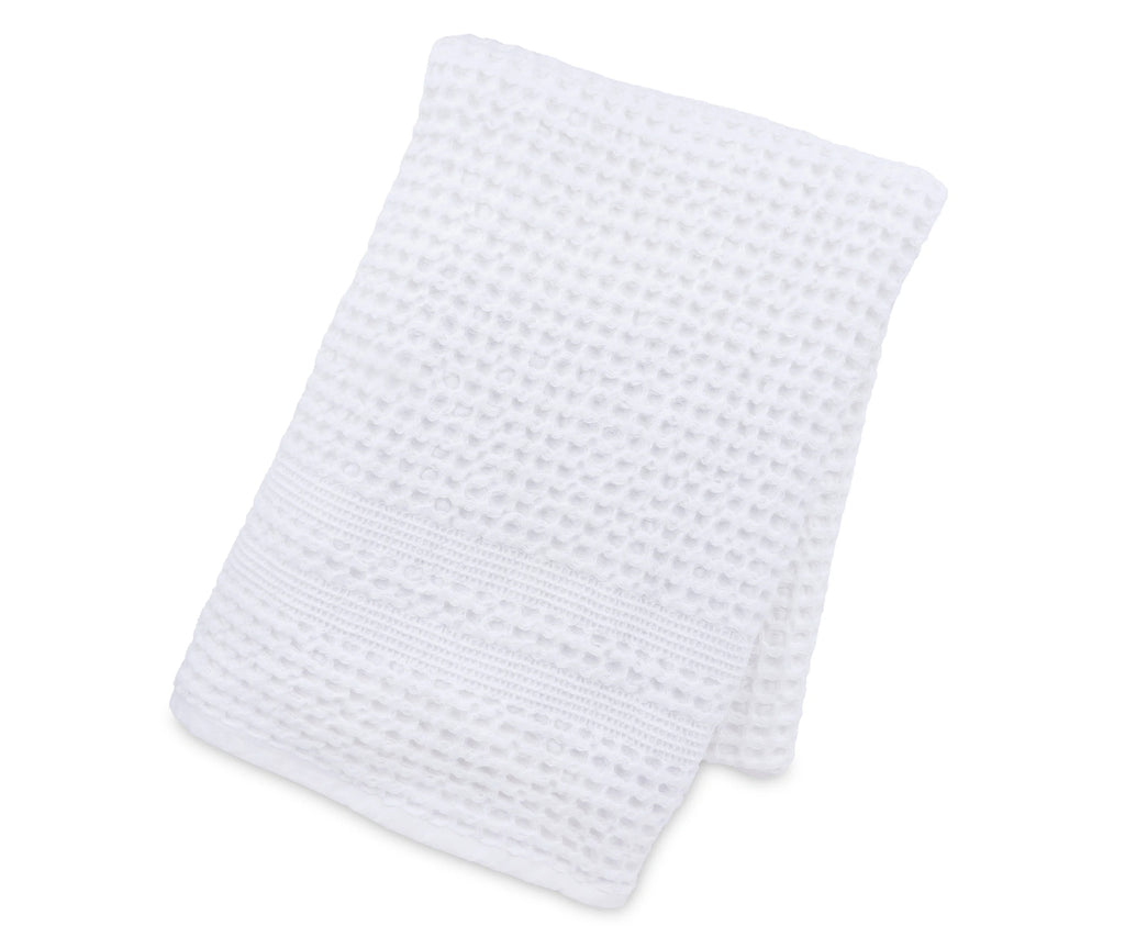white waffle blanket