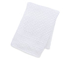 white waffle blanket