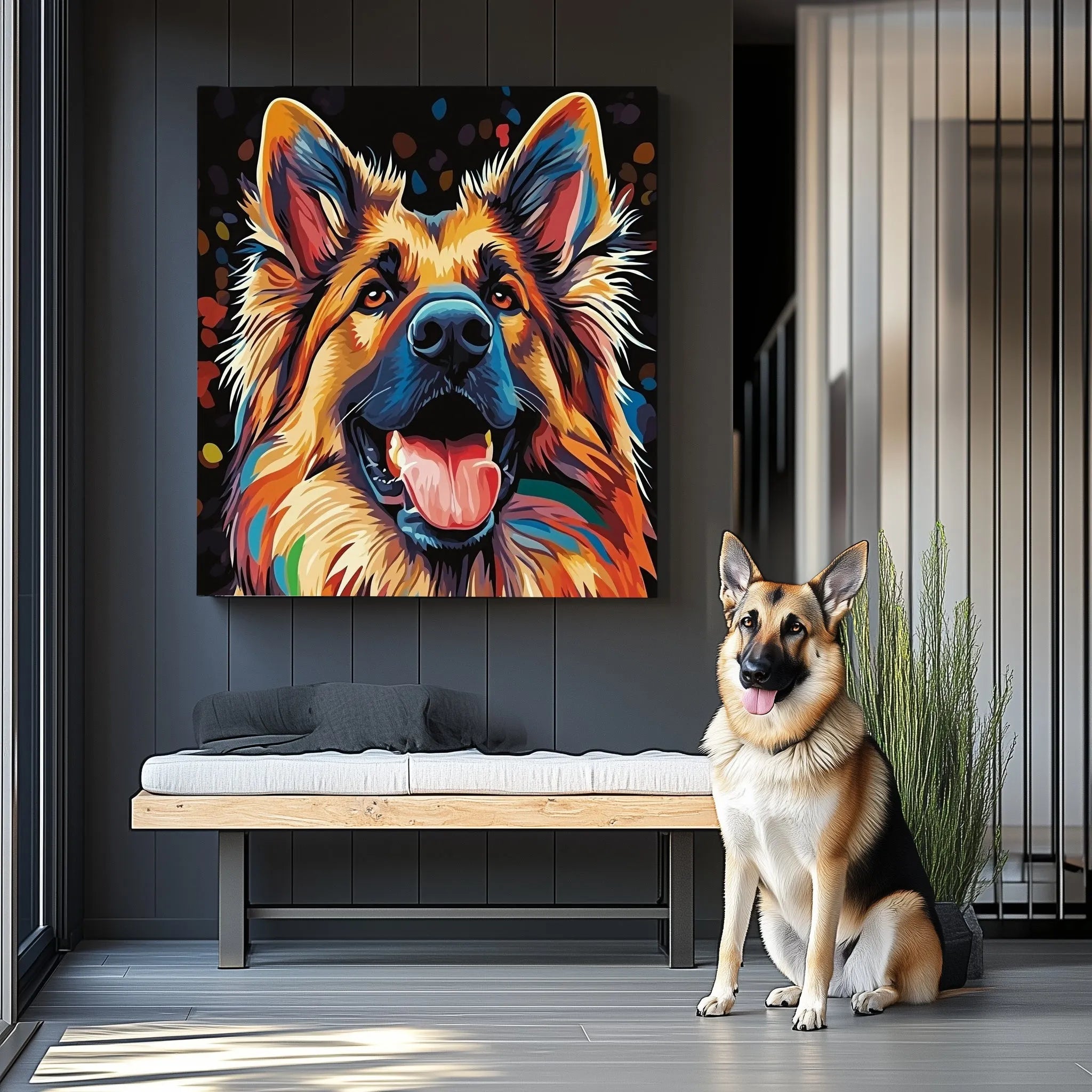 Pop Art Texture Portrait