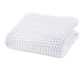 white waffle blanket