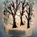 Recycled Glass Winter Woods Nightlight