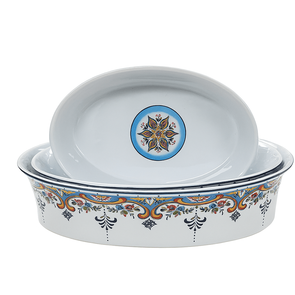 Zanzibar Oven to Table Stoneware Oval Baking Dishes , Set of 3 - Che Cose Belle