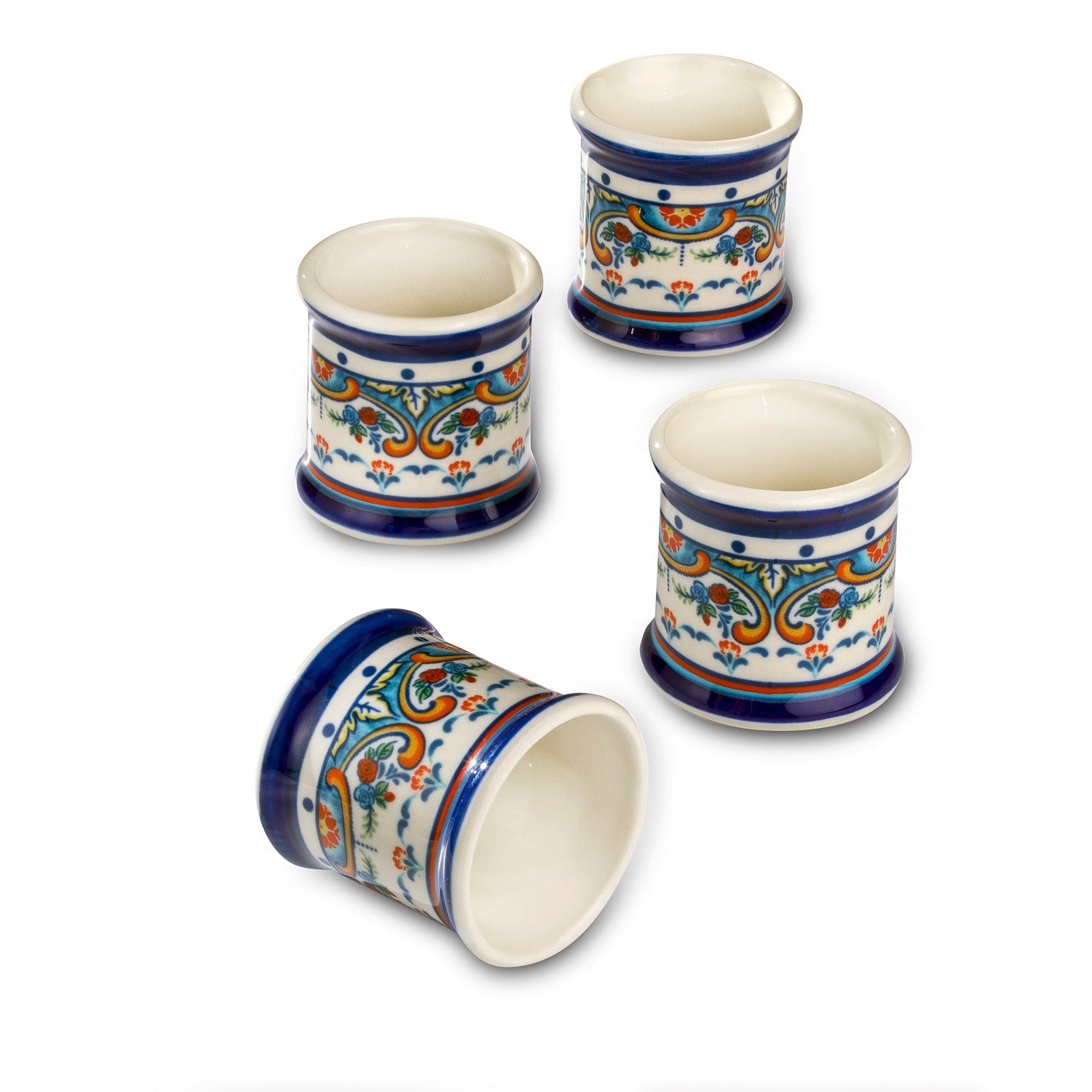 Zanzibar 4 Piece Stoneware Napkin Rings Set - Che Cose Belle