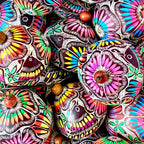 Gourd Ornament - Colorful Birds