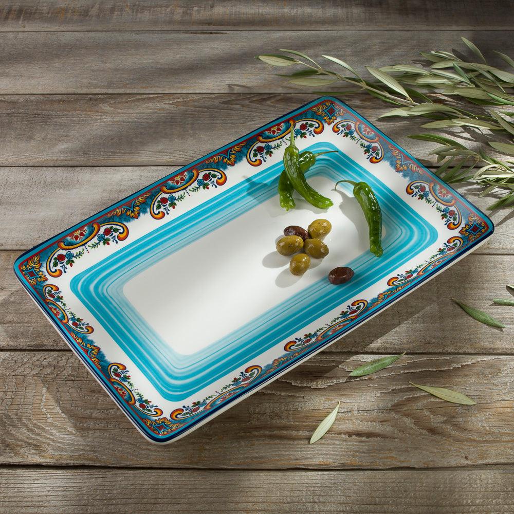Zanzibar 16.5'' Rectangular Serving Platter - Che Cose Belle