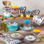 Zanzibar Stoneware Dinner Plates - Che Cose Belle