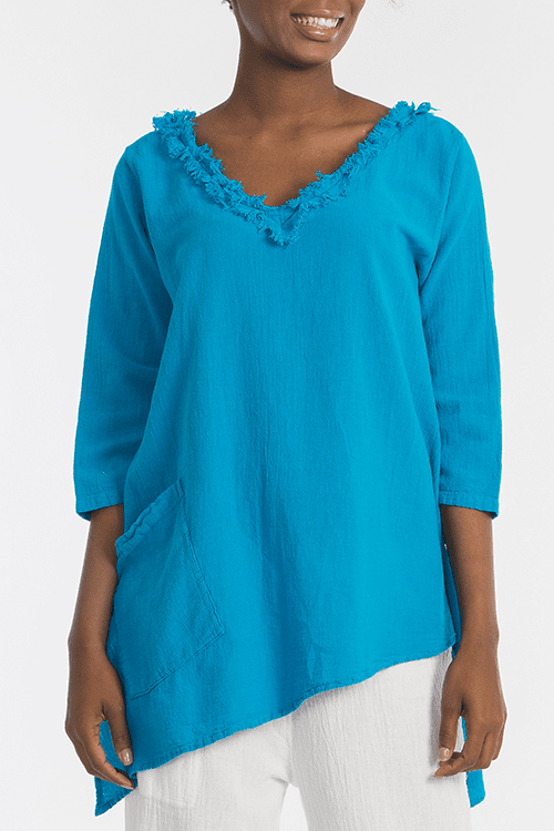 Zoe Top - Looser Fitting Comfort 100% Cotton Gauze