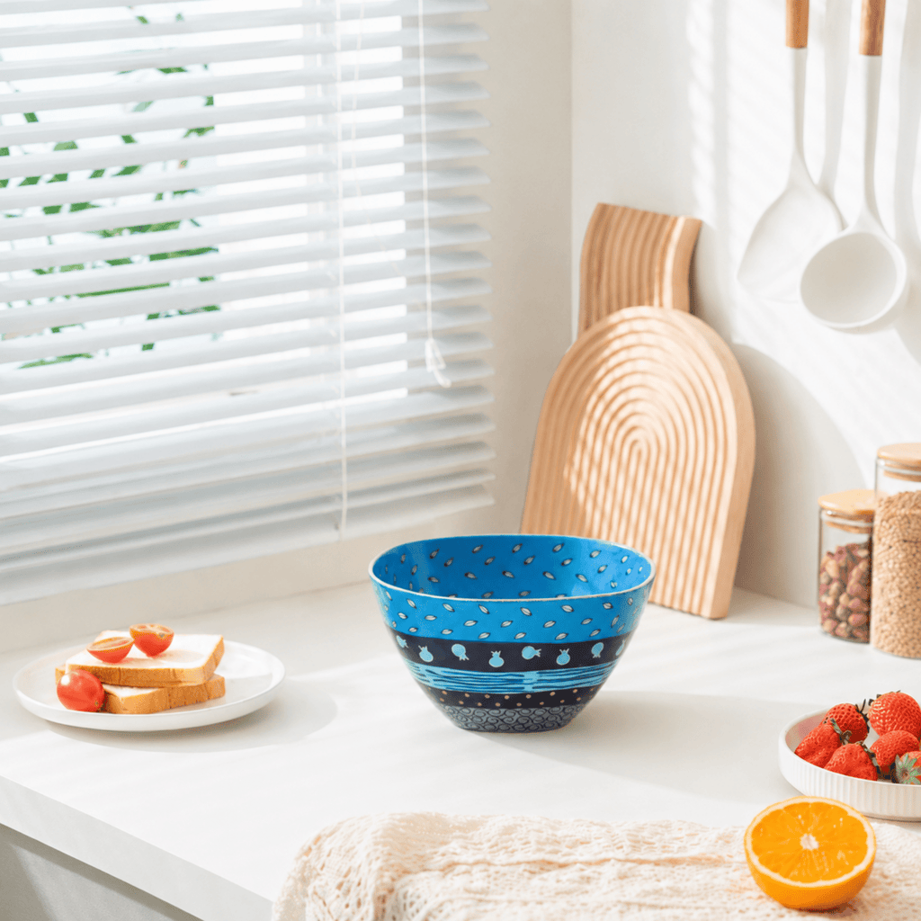 A combination of Handmade blue bowl and Israeli culture – Blue Harmony Series - Che Cose Belle